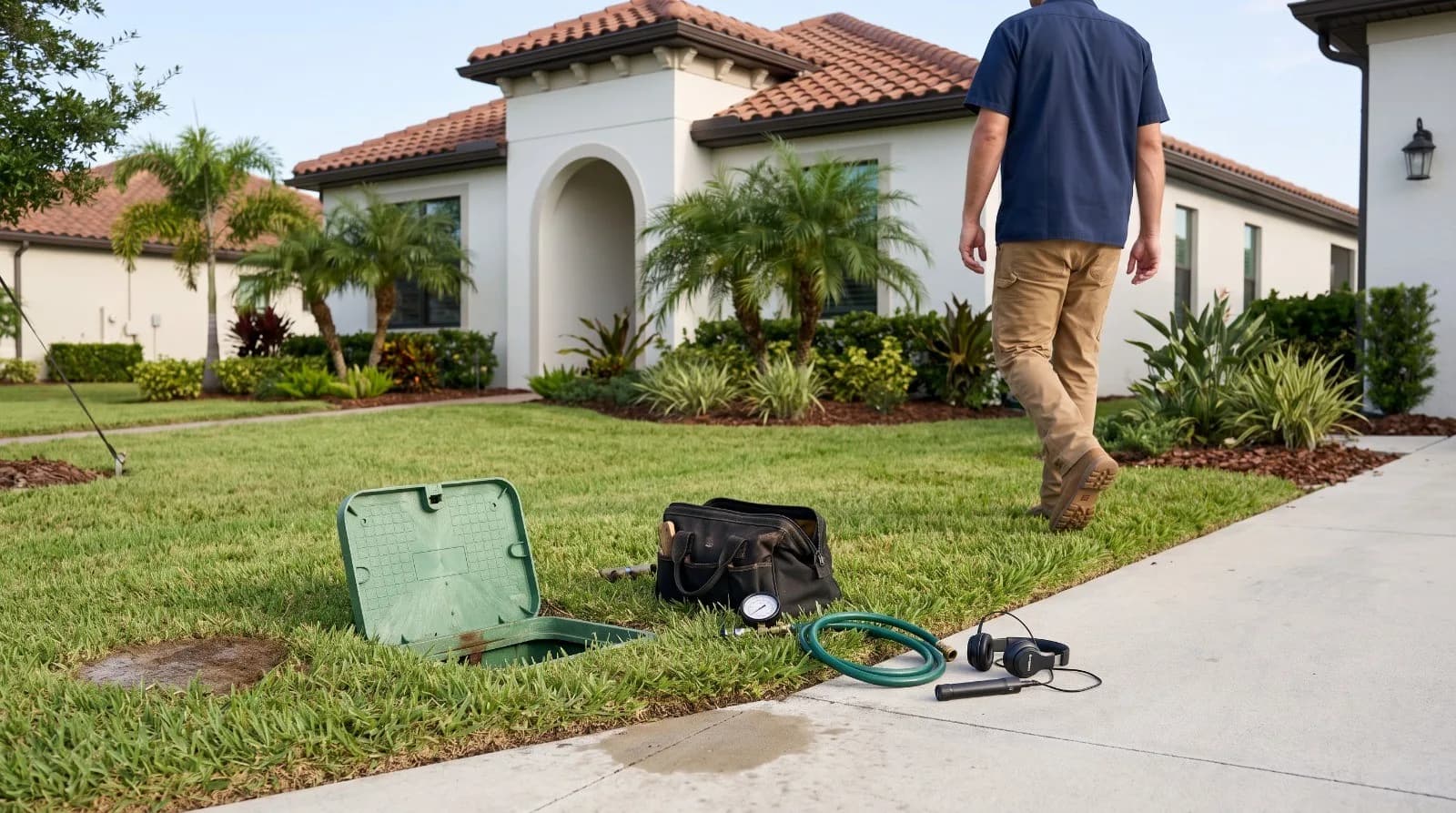 Leak Detection in Lakewood Ranch, FL Bradenton LeakScan technician providing leak detection in Lakewood Ranch, FL
